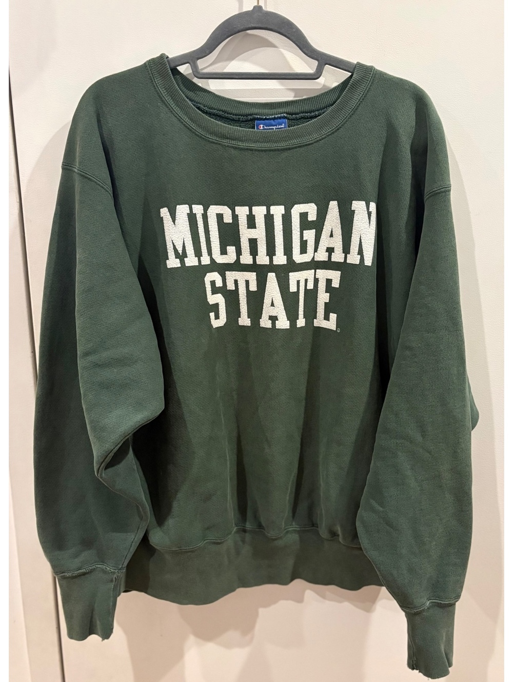Vintage 90’s Champion Reverse Weave Michigan State Crewneck Sweatshirt XL